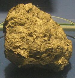 Photograph of a meteorite found in Antarctica