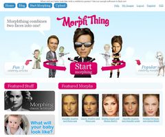 A Screenshot of the MorphThing Homepage