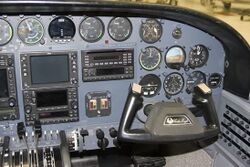 Cessna 421C Golden Eagle, typical copilot's instrumentation