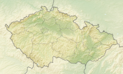 Location of Černé jezero in Czech Republic.