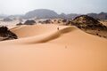sand hills in a desert