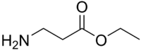 Skeletal formula of β-alanine ethyl ester
