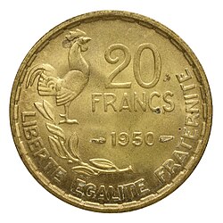 Monnaie. 20 francs (France), Gouvernement provisoire et Quatrième république - btv1b104156845 (2 of 2).jpg