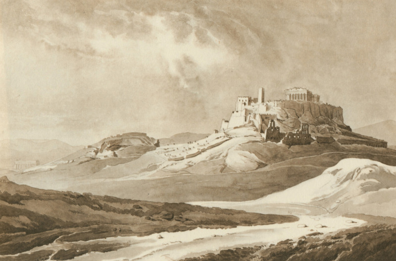 File:Athens The Acropolis with the Areopagos to the left, from the south-west - Peytier Eugène - 1828-1836.jpg