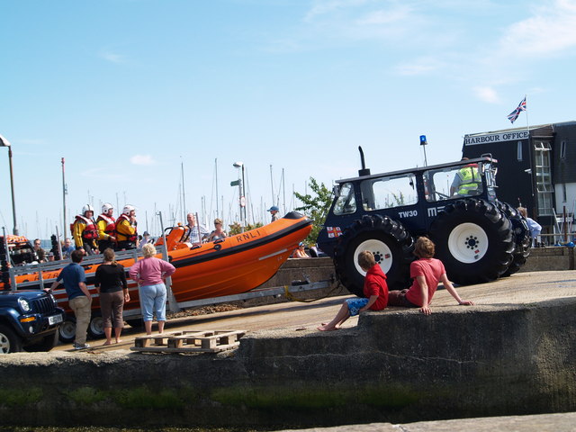 File:Lymington Lifeboat home from a shout... - geograph.org.uk - 458785.jpg
