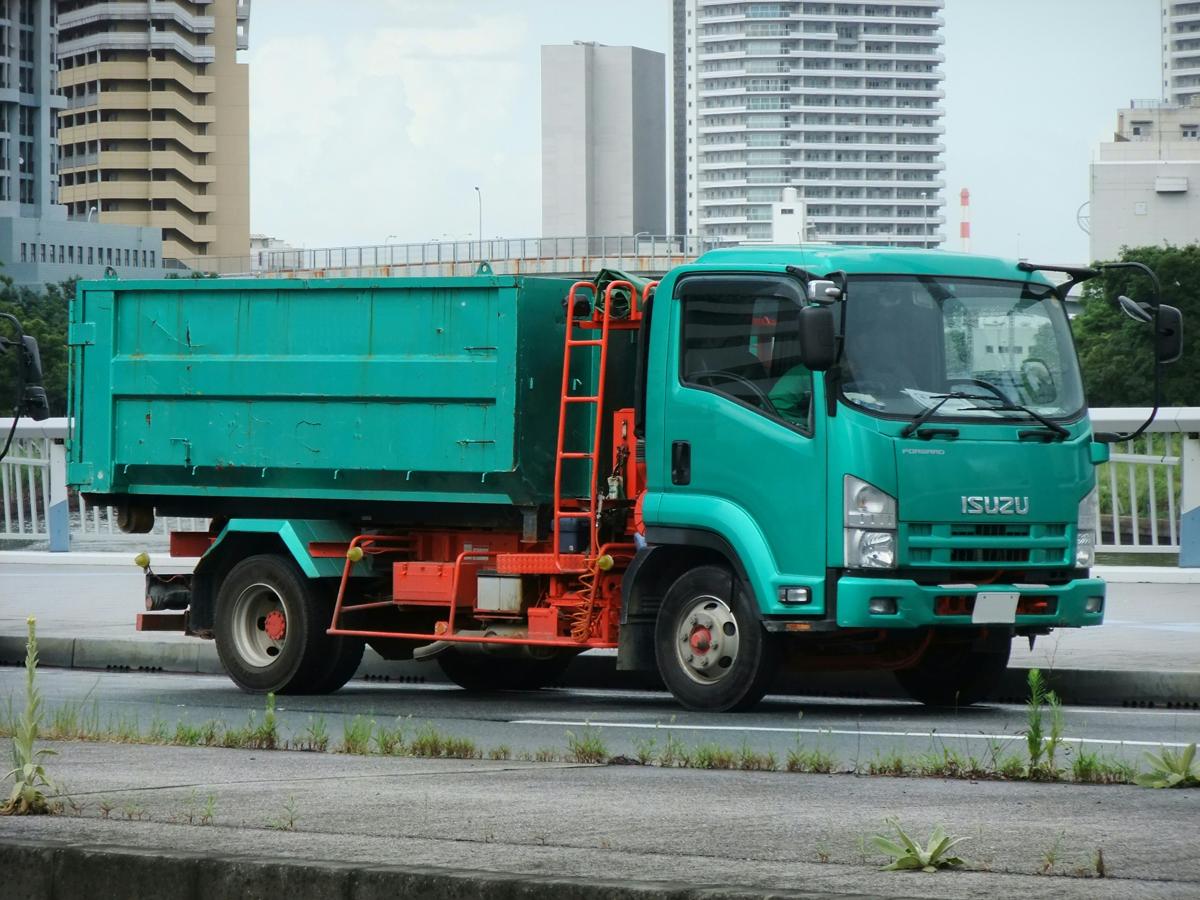 File Isuzu Forward Dump Truck Green Color Handwiki