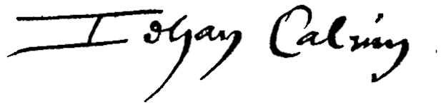 File:John Calvin signature.png