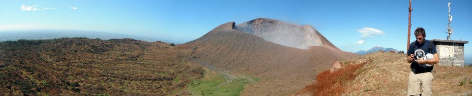 Wanderer on Telica Volcano 2011