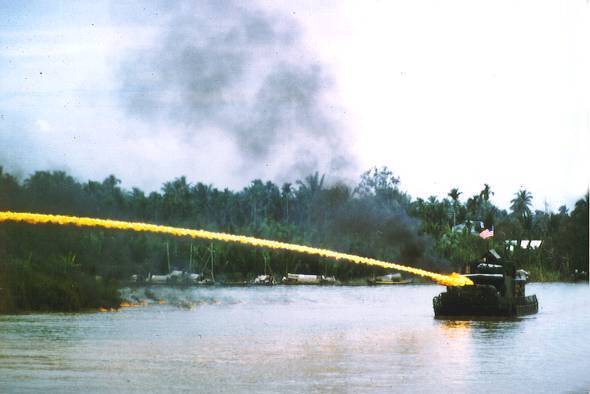 File:US riverboat using napalm in Vietnam.jpg