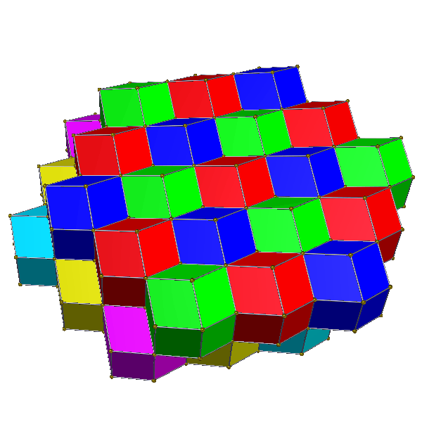 File:Rhombic dodecahedral honeycomb 6-color.gif