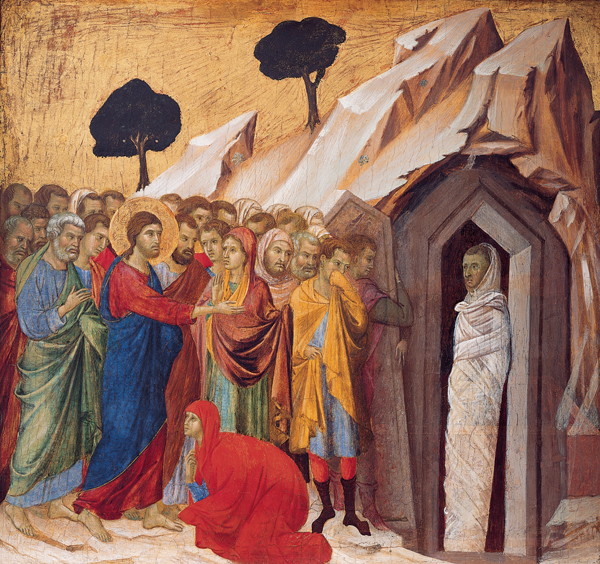 File:'The Raising of Lazarus', tempera and gold on panel by Duccio di Buoninsegna, 1310–11, Kimbell Art Museum.jpg