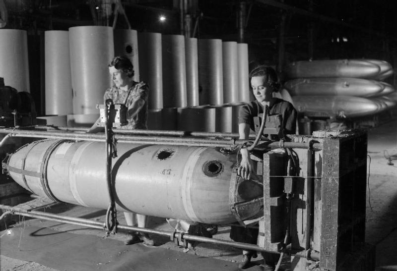 File:Jettison Petrol Tanks- the Production of Jettison Tanks For USE by the United States Army Air Force and Royal Air Force, Britain, 1944 D23460.jpg