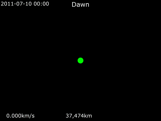 File:Animation of Dawn trajectory around 4 Vesta.gif