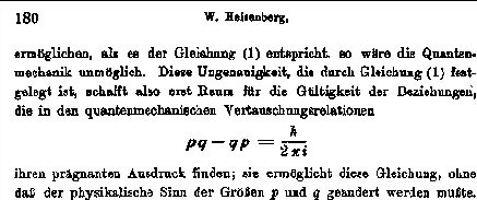 File:Werner Heisenberg - Canonical commutation rule for position and momentum variables of a particle - Uncertainty principle, 1927.jpg