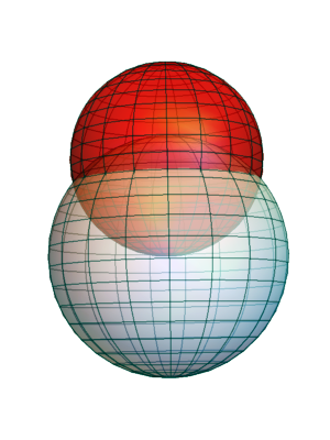 File:Two intersecting spheres transparent.png