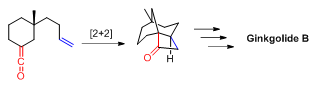 Tethered [2+2] reaction in the total synthesis of (+) - Ginkgolide B