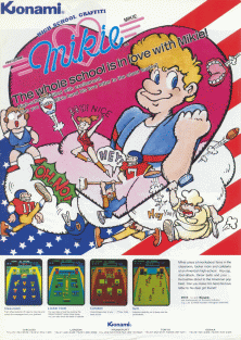 Mikie arcade flyer.png