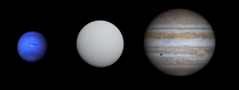 CoRoT-8b compared to Jupiter and Neptune.