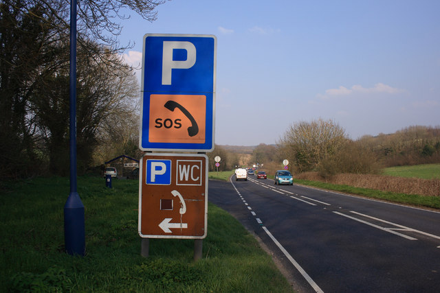 File:Lay-by on the A35 - geograph.org.uk - 379192.jpg