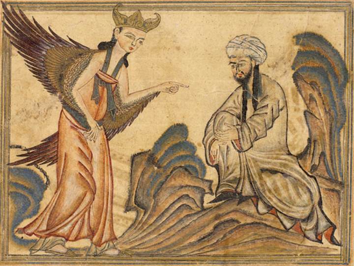 File:Mohammed receiving revelation from the angel Gabriel.jpg