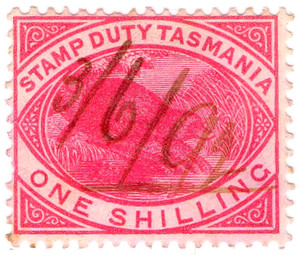 File:One shilling stamp duty revenue stamp of Tasmania.JPG