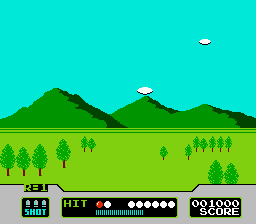 File:Duck Hunt (NES) clay pigeon mode.png