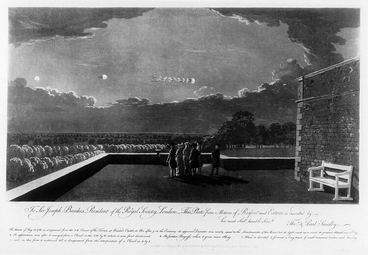 File:The Meteor of August 18th, 1783 as it appeared from the North East corner of the terrace at Windsor Castle.jpg