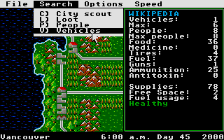 File:Roadwar 2000 Atari ST screenshot.png
