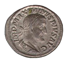 File:Roman denarius in silver (Maximinus)-transparent.png