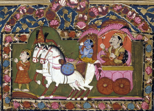 File:Krishna and Arjun on the chariot, Mahabharata, 18th-19th century, India.jpg