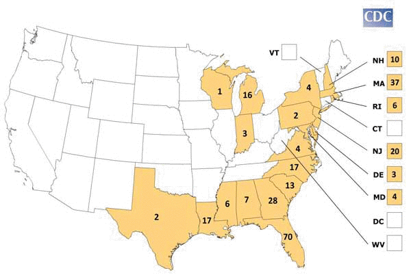 File:Eastern equine encephalitis incidence map.gif