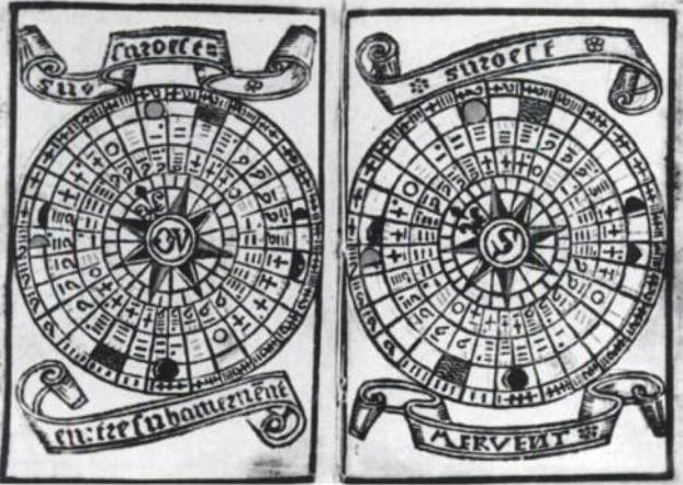 File:Brouscon Almanach 1546 Tidal diagrams according to the age of the Moon.jpg