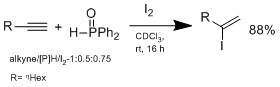 Ogawa's group Hydroiodation method with I2/hydrophosphine