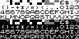 File:ZX80 characters 0x00-3F, 0x80-BF.png