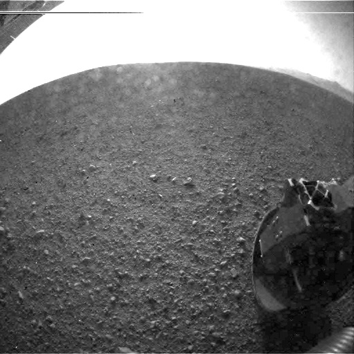 File:NASA Curiosity, first image without dust cover.jpg