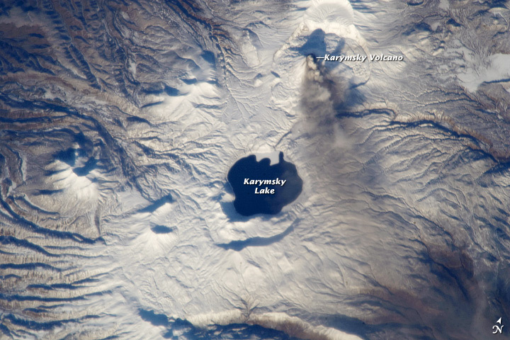 File:Karymsky Lake and Volcano.jpg