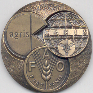 File:FAO Commemorative 1994 Twenty Years of AGRIS Bronze Obverse.jpg