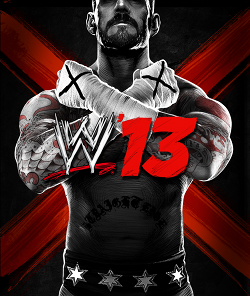 A picture of CM Punk is shown, with his arms in an X pose. The logo appears in the middle of him, all set on a black background with a large red X.