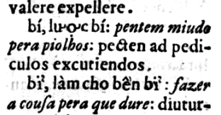File:Alexandre de Rhodes - Dictionarium Annamiticum (1651) - c.34 - cropped on bí and bỉ.png