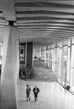 File:Patio of World Health Organization headquarters building, 1969.jpg