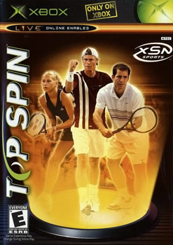 Players Anna Kournikova, Lleyton Hewitt and Pete Sampras appear on the Xbox cover art