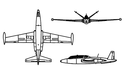 File:Aérospatiale CM.170 Magister 3-view line drawing.png