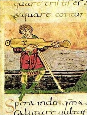 File:Plucked instrument, French Psalter, 9th century.jpg