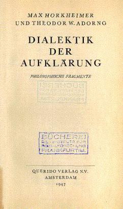 Dialectic of Enlightenment (German edition).jpg