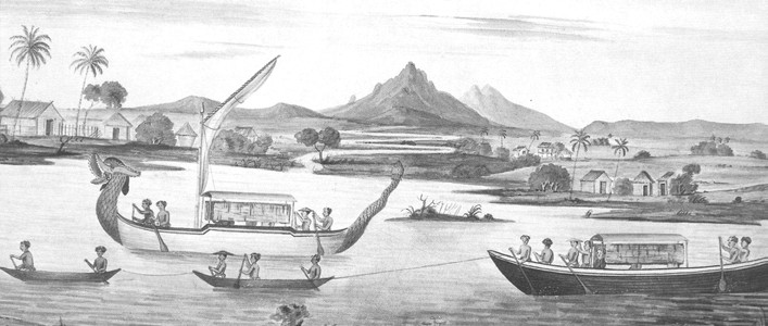 File:Royal barge or prau pengluput with dragon head, Bengawan Solo river (near gresik).jpg