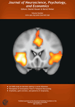 Journal of Neuroscience, Psychology, and Economics cover.gif