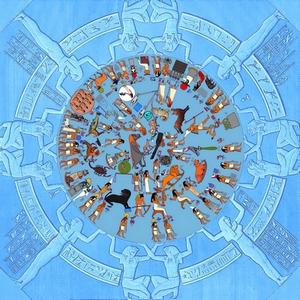 File:Zodiaque de Denderah aux couleurs d'origine.jpg