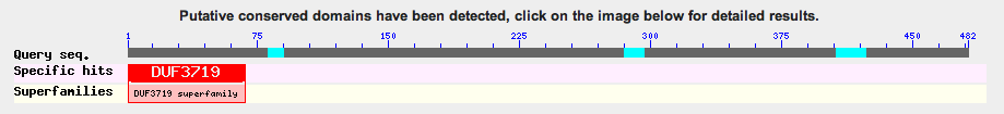 Structure of FAM149A protein with DUF3719