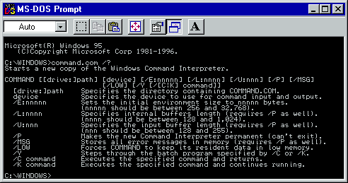 File:Microsoft Windows 95 Version 4.00.1111 command.com MS-DOS Prompt 492x259.png