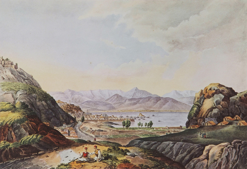 File:Nafplion from the north-east, seen from Pronoia - Peytier Eugène - 1828-1836.jpg